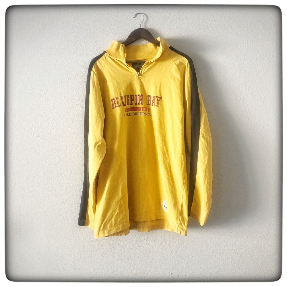 J. America Mens XL Bluefin Bay Vintage Yellow